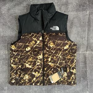NWT Men's The North Face 1996 Retro Nuptse TNF 700 Down Brown Vest Jacket Sz L